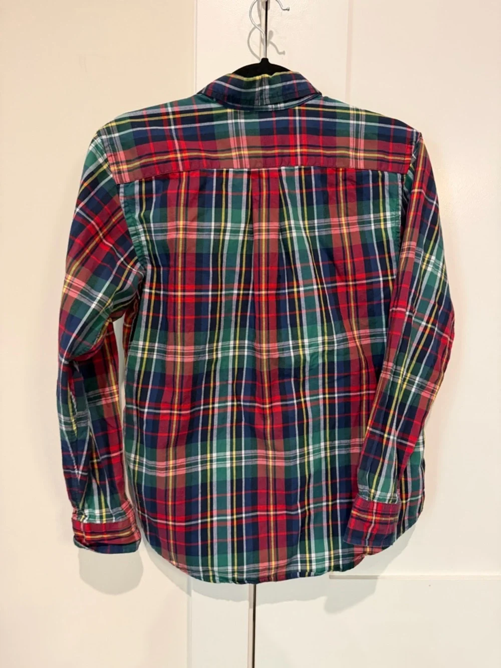 Ralph Lauren Plaid Tartan Button‎ Down Shirt Boys Sz L (14 16)